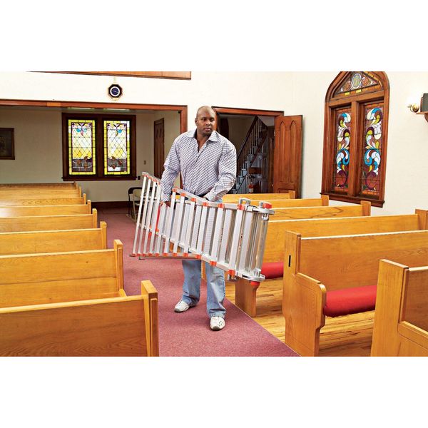 8 to 15 ft Aluminum Telescoping Stepladder