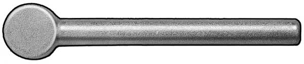 Rod End Blank, Steel, Plain, Not Applicable Thrd Lg, 6 in Overall Lg, 10 PK