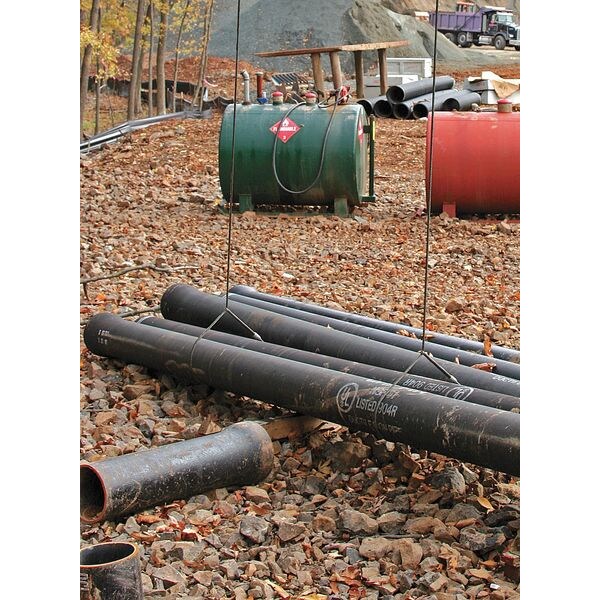 Sling, Wire Rope, L10Ft, VLL2800Lb, Dia3/8In