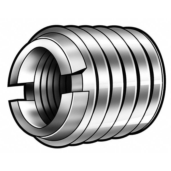 Heavy Wall Self Locking Thread Insert, M14-2.00 Int Thrd Sz, Carbon Steel, 5 PK