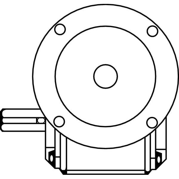 Speed Reducer, C-Face, 56C, 50:1