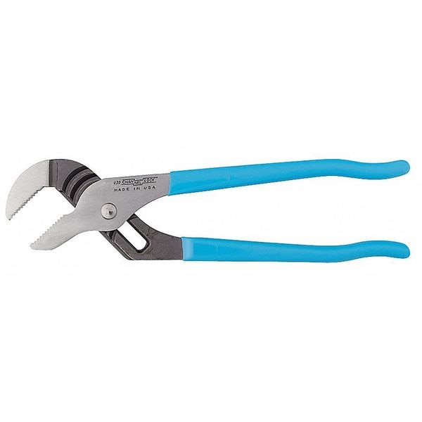 9 1/2 in Straight Jaw Tongue and Groove Plier, Serrated