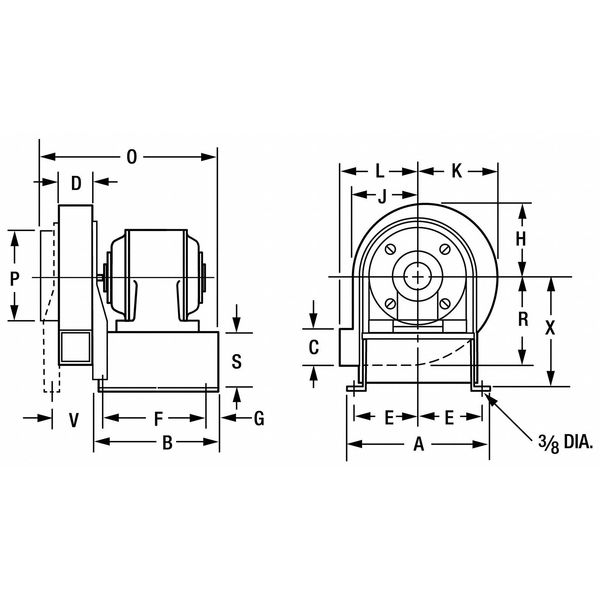 Blower, 10 9/16in