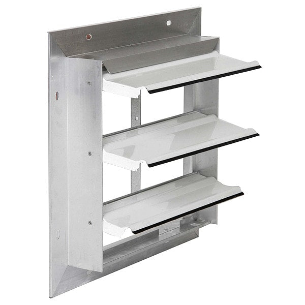 18 in Backdraft Damper / Wall Shutter, 18-1/2 in x 18-1/2 in