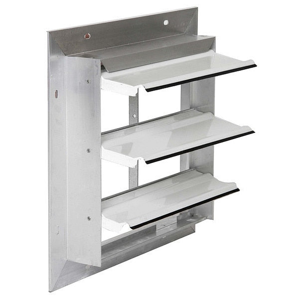 10 in Backdraft Damper / Wall Shutter, 10-1/2 in x 10-1/2 in