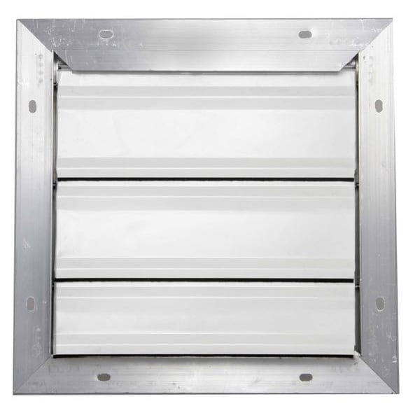 18 in Backdraft Damper / Wall Shutter, 18-1/2 in x 18-1/2 in