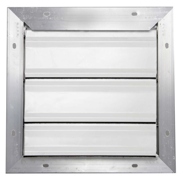 10 in Backdraft Damper / Wall Shutter, 10-1/2 in x 10-1/2 in