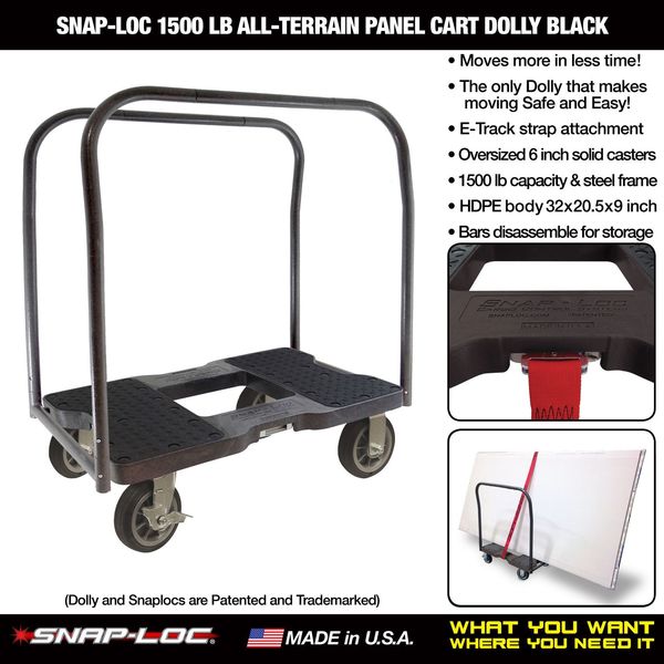 Panel Truck, 1500 lb. Cap, 35inL, 20-1/2inW