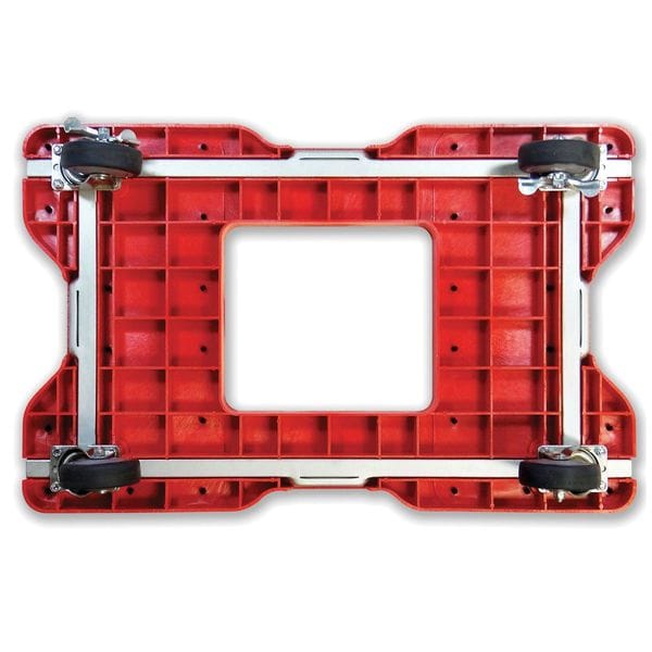 Platfrm Truck, 1500lb, 4 Swivel Castrs, Red