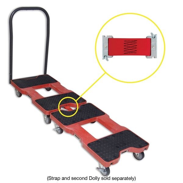 Platfrm Truck, 1500lb, 4 Swivel Castrs, Red