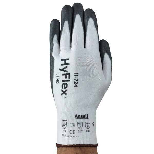 Cut Resistant Coated Gloves, A2 Cut Level, Polyurethane, 2XL, 1 PR