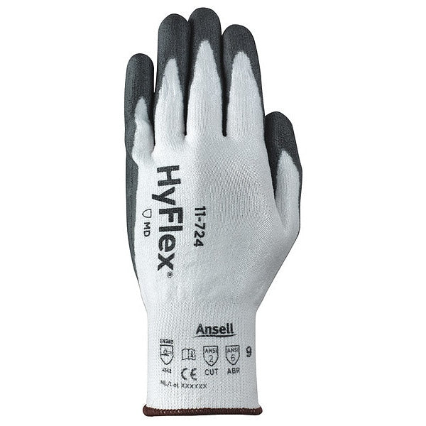 Cut Resistant Coated Gloves, A2 Cut Level, Polyurethane, XS, 1 PR