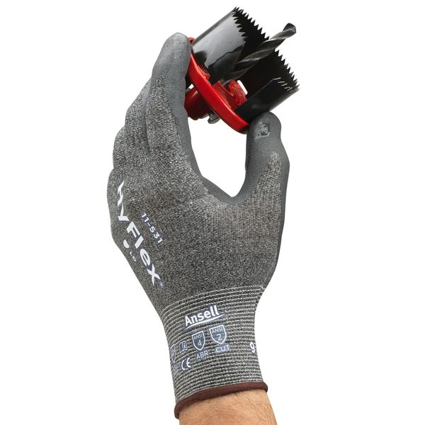 Cut Resistant Coated Gloves, A2 Cut Level, Nitrile, 2XL, 1 PR