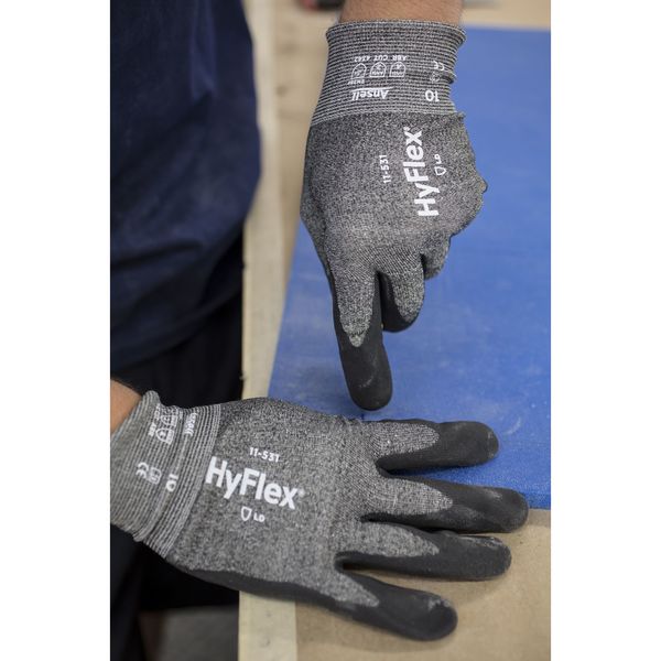 Cut Resistant Coated Gloves, A2 Cut Level, Nitrile, 2XL, 1 PR