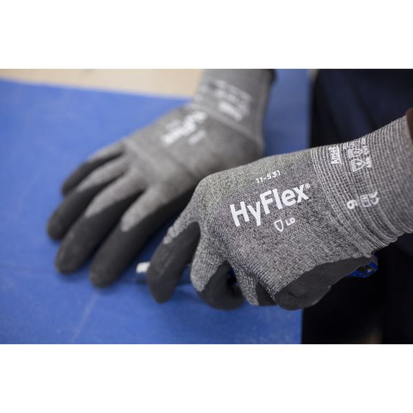 Cut Resistant Coated Gloves, A2 Cut Level, Nitrile, 2XL, 1 PR