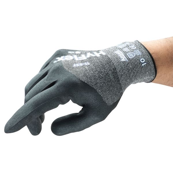 Cut Resistant Coated Gloves, A2 Cut Level, Nitrile, S, 1 PR