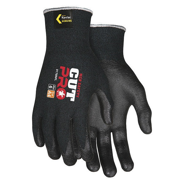 Cut Resistant Coated Gloves, A4 Cut Level, Foam Nitrile, XS, 1 PR