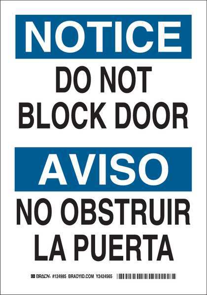 Bilingual Safety Sign, 10
