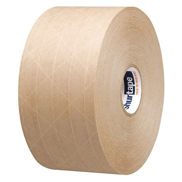 Water-Activated Packaging Tape, Brown, PK8