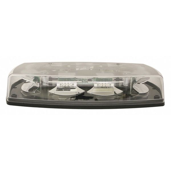 Mini Lightbar, LED, Amber/Clear, 15