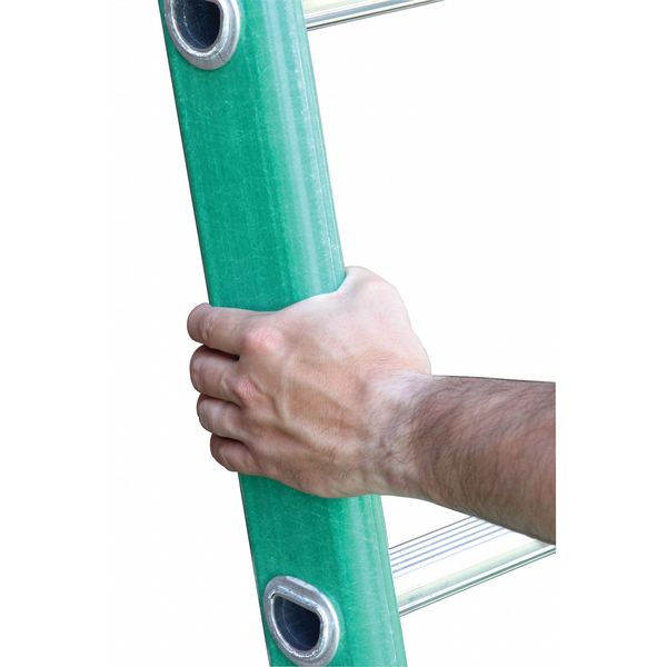 Fiberglass Extension Ladder, 225 lb Load Capacity
