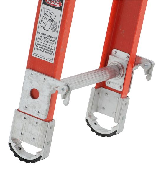 Multipurpose Ladder, Extension, Stepladder Configuration, 12 ft, Fiberglass