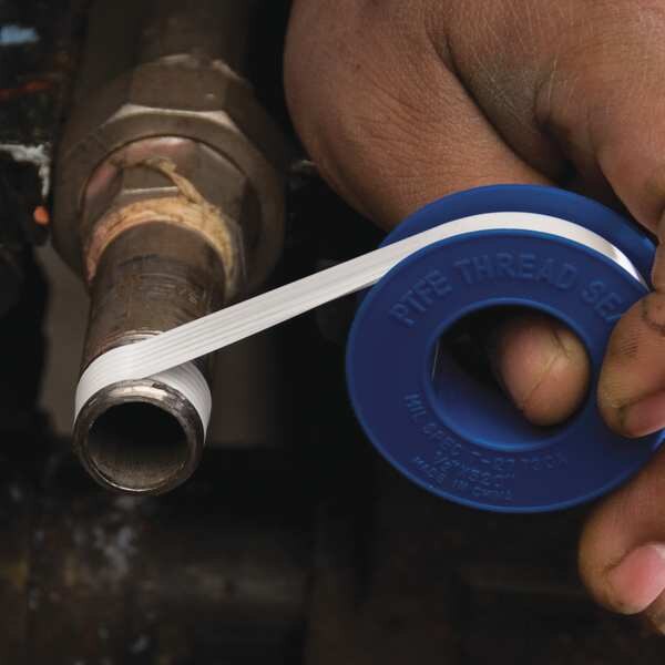 Thread Sealant Tape, PTFE, 520 in. L, White