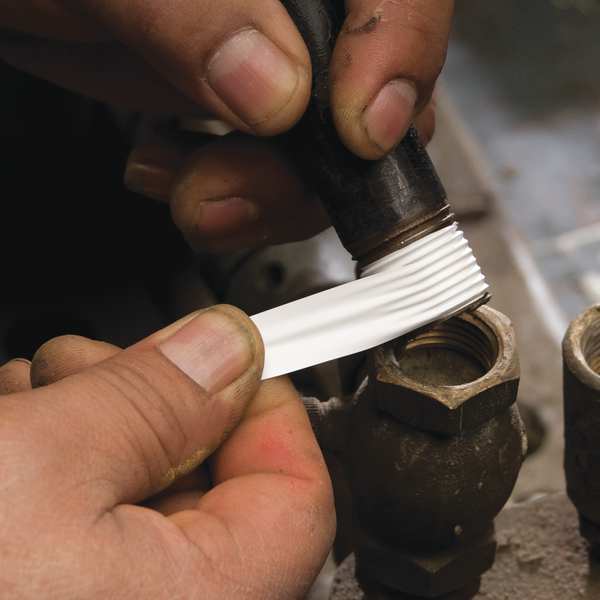 Thread Sealant Tape, PTFE, 600 in. L, White