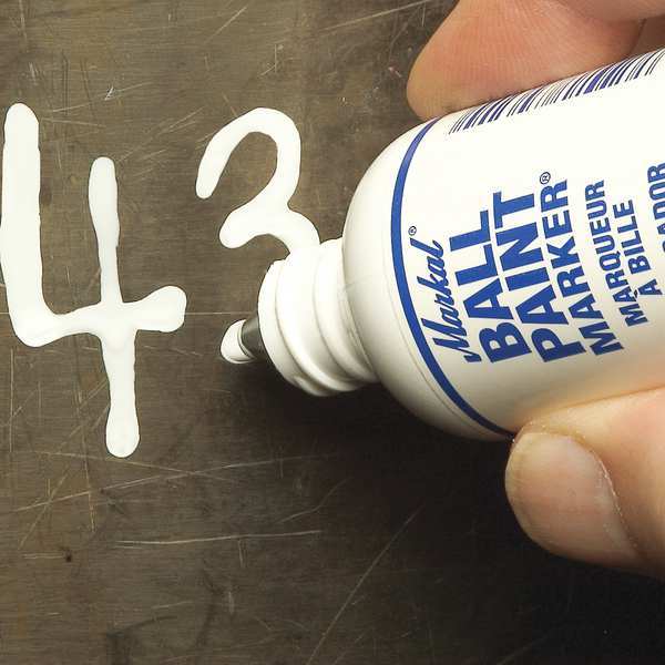 Permanent Ball Paint Marker, Medium Tip, Blue Color Family, Paint