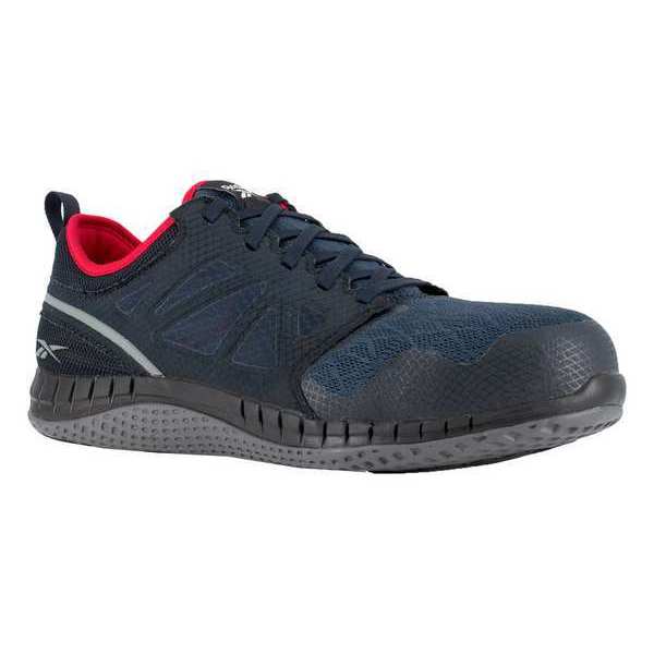 Work Shoes, 8-1/2 Size, Navy, Steel, Mens, P