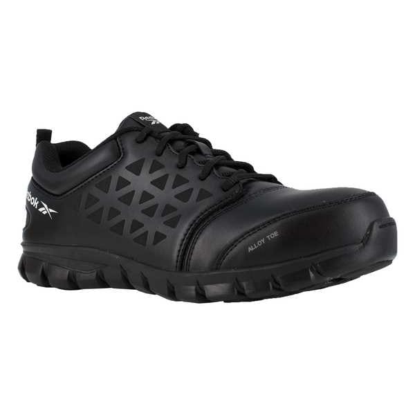 Work Shoes, 9 Size, Black, Alloy, Mens, PR