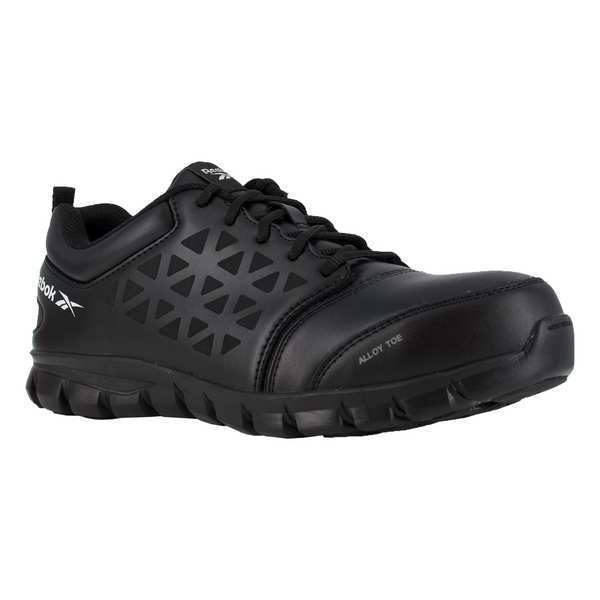 Work Shoes, 9 Size, Black, Alloy, Mens, PR