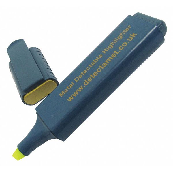 Detectable Highlighter, Yellow Ink, Chisel Tip, PK5