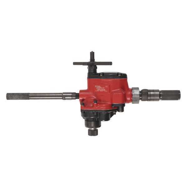 1-1/4 Inch Air Drill, T-Handle, Morse Taper 3 Chuck, 2.8 HP / 2100 W, Torque 144.6 ft. lbf - 380 RPM