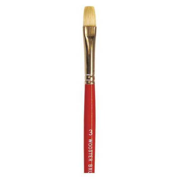 #3 Artist Paint Brush, White China Bristle, 1