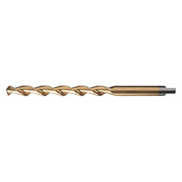 118Â° HSS Parabolic  Taper Length Drill Cleveland 2565-TN TiN HSS RHS/RHC 3/8