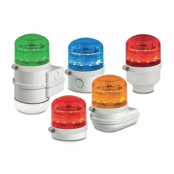 Beacon Warning Sounder Light, Red, LED