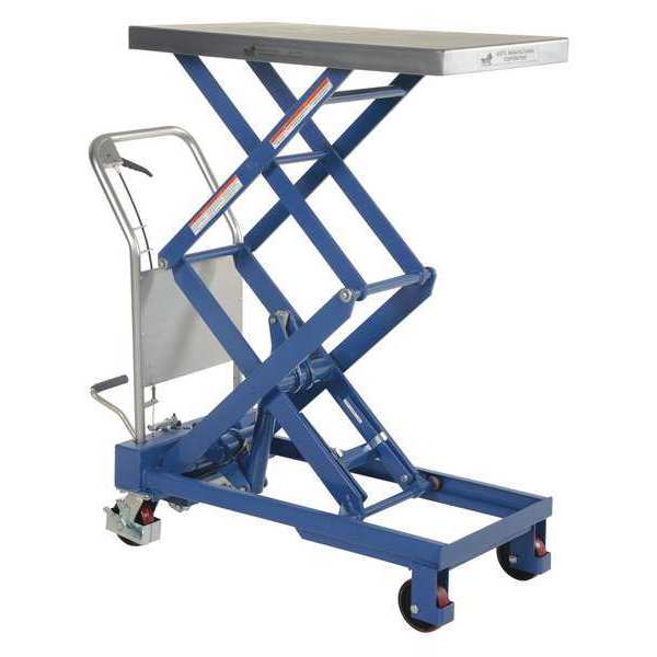 Double Hydraulic Cart, 800 lb., 35.5 x 20