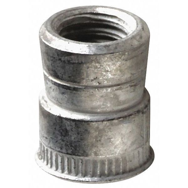 Rivet Nut, M8-1.25 Thread Size, 130.41 mm Flange Dia., 15.62 mm L, 304 Stainless Steel