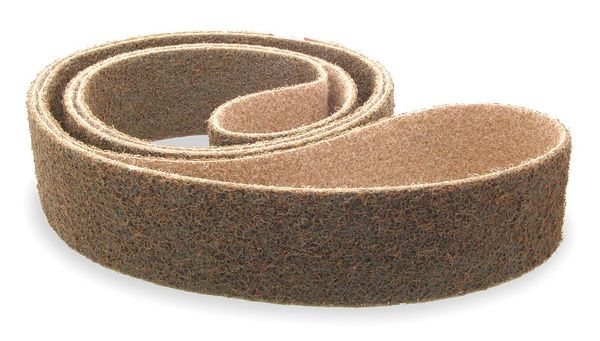 Sanding Belt, Coated, 1/2 in W, 12 in L, 100 Grit, Fine, Aluminum Oxide, Green