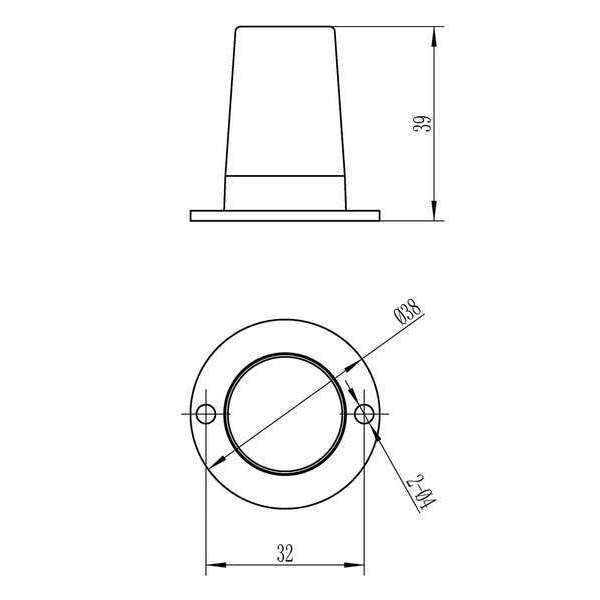LED Hide-A-Way Strobe Light, Clear