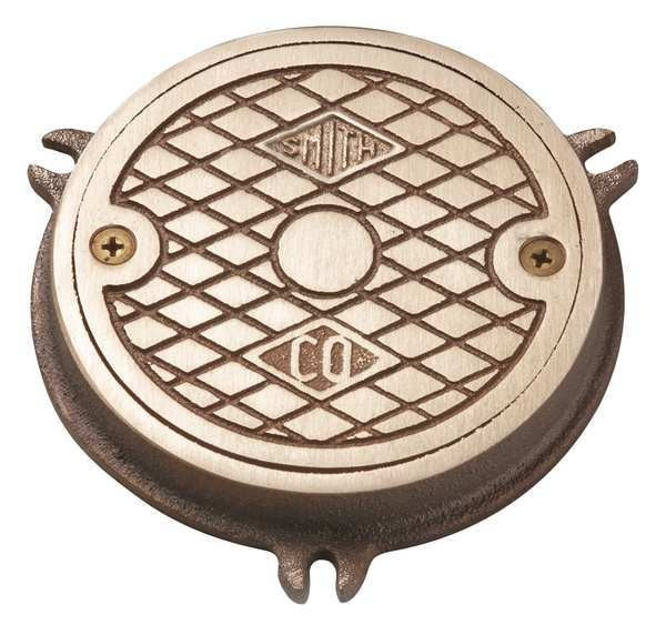 Floor Cleanout, 3/4 in. H, Nickel Bronze