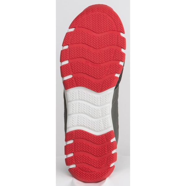 Athletic Wrk Shoe, 10-1/2, M, Men, Gry/Rd, PR