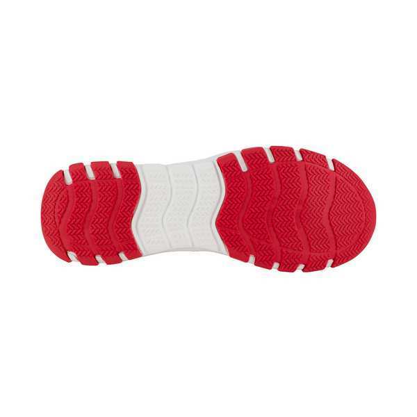 Athletic Work Shoe, 10, M, Men, Gray/Red, PR