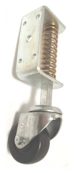 Door/Ladder Caster, Rubber, 3 in., 270 lb.