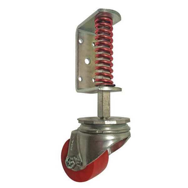 Door/Ladder Caster, Polyurethane, 500 lb.