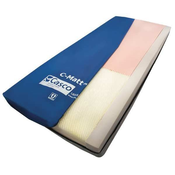Mattress, Navy/Gray, 6 inH, Fire Protection