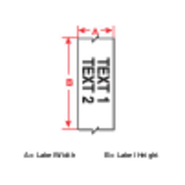 Label Tape Cart, Wht, Poly, Perm Acrylic