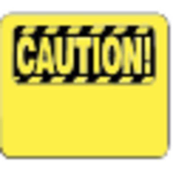 Acrylic Sign, Yellow, 14 in. L, Caution