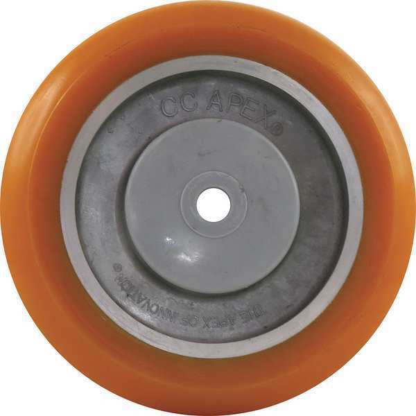 Caster Wheel, Polyurethane, 5 in., 450 lb.